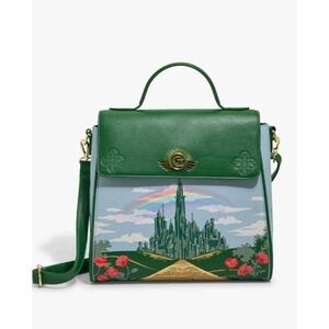 NWT Her Universe Wicked Wizard of Oz Emerald Castle Scenic Crossbody Bag